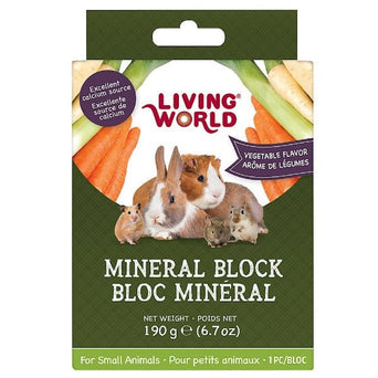 Living World Living World Vegetable Flavour Mineral Block for Small Animals