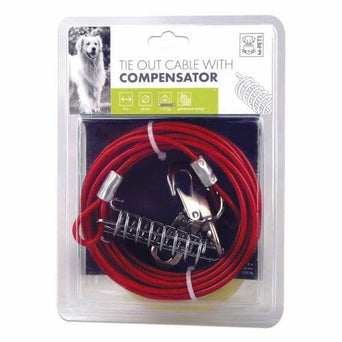 M-PETS M-PETS Dog Tie Out Cable with Compensator