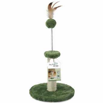 M-PETS M-PETS My First Cat Tree Feather Green