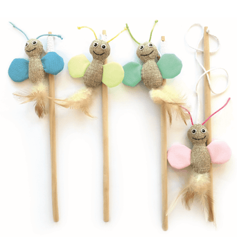 M-PETS M-PETS Play Butterfly Cat Wand