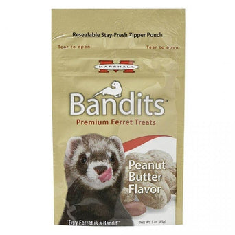 Marshall Pet Products Marshall Bandits Peanut Butter Flavour Premium Ferret Treats