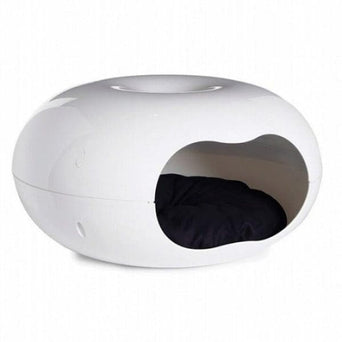 Moderna Moderna Donut Cat Cave, Plastic Bed for Cats & Small Dogs