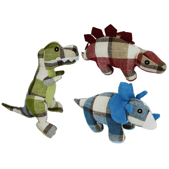 Multipet Multipet Cuddle Buddies Plaidosaurus Assorted Dog Toy