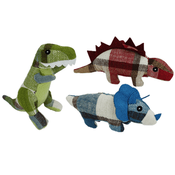 Multipet Multipet Cuddle Buddies Plaidosaurus Assorted Dog Toy