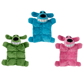 Multipet Multipet Mini Loofa Dog Squeaker Mat Assorted Dog Toy