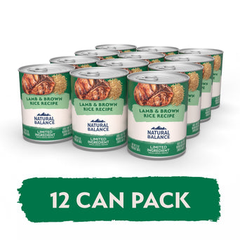 Natural Balance Natural Balance Limited Ingredient Lamb & Brown Rice Recipe Canned Dog Food