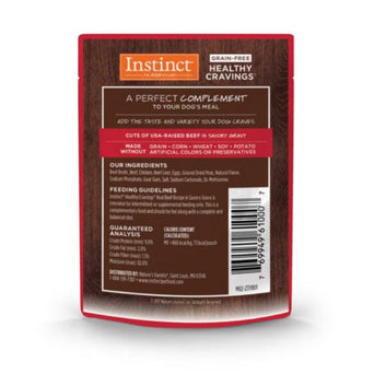 Nature's Variety Instinct Healthy Cravings Real Beef Recipe Dog Food Pouches