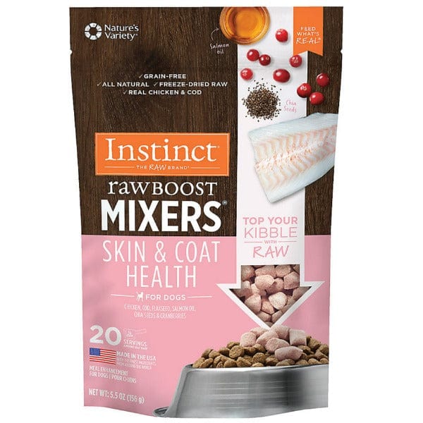 Instinct Raw Boost Mixers Skin Coat Health Dog Food Topper