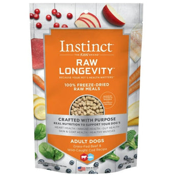 Nature's Variety Instinct Raw Longevity Beef & Cod Recipe 100% Freeze Dried Dog Food