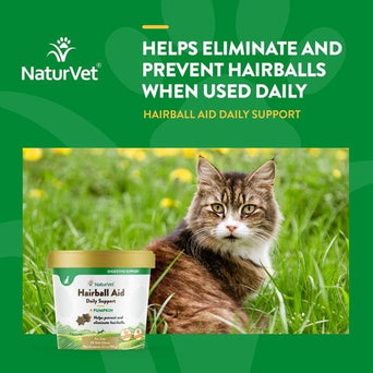 NaturVet NaturVet Hairball Aid with Pumpkin Soft Chews For Cats