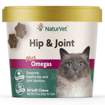 NaturVet NaturVet Hip & Joint with Omegas Soft Chews For Cats