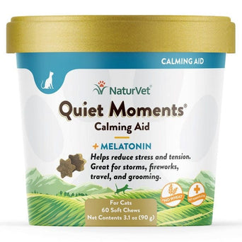 NaturVet NaturVet Quiet Moments Calming Aid Plus Melatonin Cat Soft Chews
