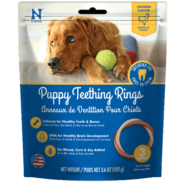 N-Bone Puppy Teething Rings; Chicken Flavour – Petland Canada