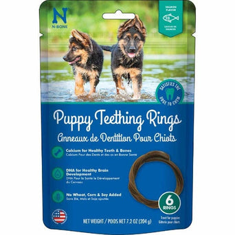 NPIC N-Bone Puppy Teething Rings; Salmon Flavour