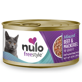 Nulo Nulo Freestyle Minced Beef & Mackerel Recipe Canned Cat Food