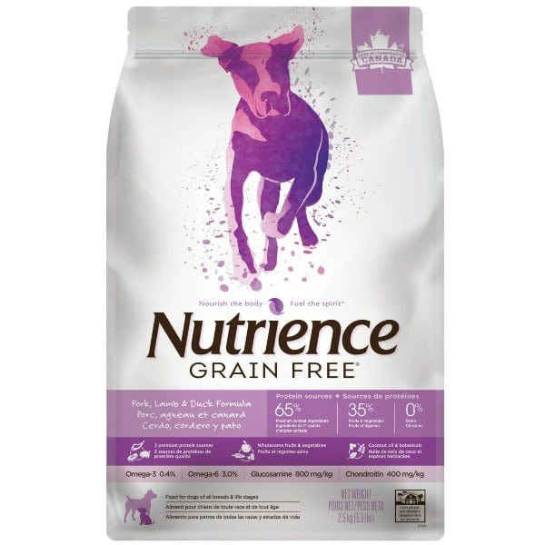 Nutrience Grain Free Pork, Lamb & Duck Dog Food, 10kg Petland Canada