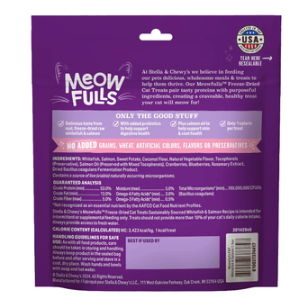 Nutrience Stella & Chewy's Meowfulls Whitefish & Salmon Cat Treats