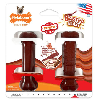 Nylabone Nylabone Power Chew Basted Blast Dual Flavored Dog Chew Toys