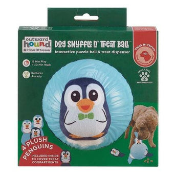 Outward Hound Outward Hound Snuffle N' Treat Ball Holiday Puzzle Dog Toy