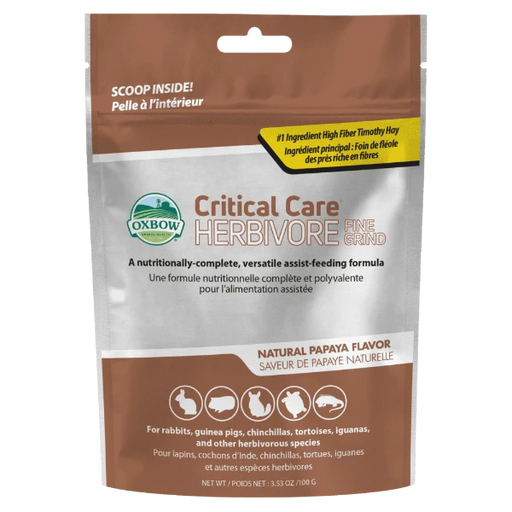 Oxbow Critical Care Herbivore; Fine Grind Papaya