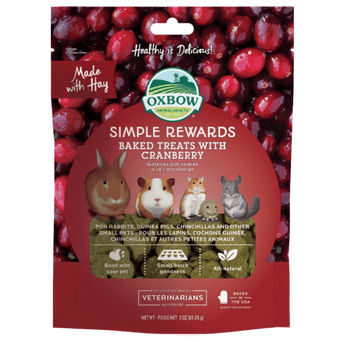 Oxbow Oxbow Simple Rewards Baked Treats with Cranberry