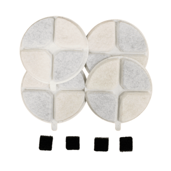 PATPET PATPET Replacement Filters & Foam Filters 4-Pack