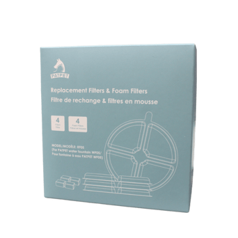 PATPET PATPET Replacement Filters & Foam Filters 4-Pack