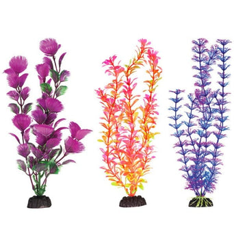 Penn Plax Aquaplant 12in Colorful 6pc Bag