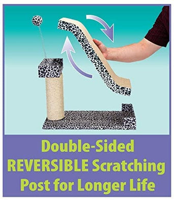 Penn Plax Cat Scratching Board & Sisal Post Activity Center