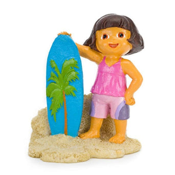 Penn Plax Dora And Surfboard 3in Resin Ornament Licensed
