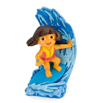 Penn Plax Dora Riding A Wave 3.5in Resin Ornament Licensed