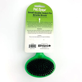 Pet Spaw Pet Spaw Small Double-Sided Pin Bristle Brush Combo