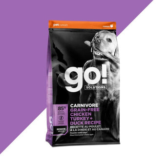 Petcurean Go! Carnivore Grain-Free Chicken, Turkey & Duck Senior Recipe Dry Dog Food