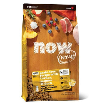 Petcurean Now Fresh Turkey, Salmon & Duck Recipe Dry Puppy Food, 22lb