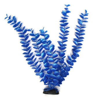 Petland Canada Fish Gear Blue Bacopa Plastic Aquarium Plant (16")