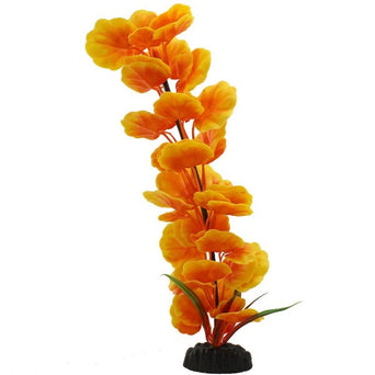 Petland Canada Fish Gear Orange Cardamine Plastic Aquarium Plant (12")