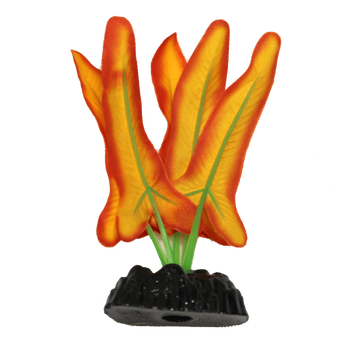 Petland Canada Fish Gear Orange Crypt Silk Betta Plant