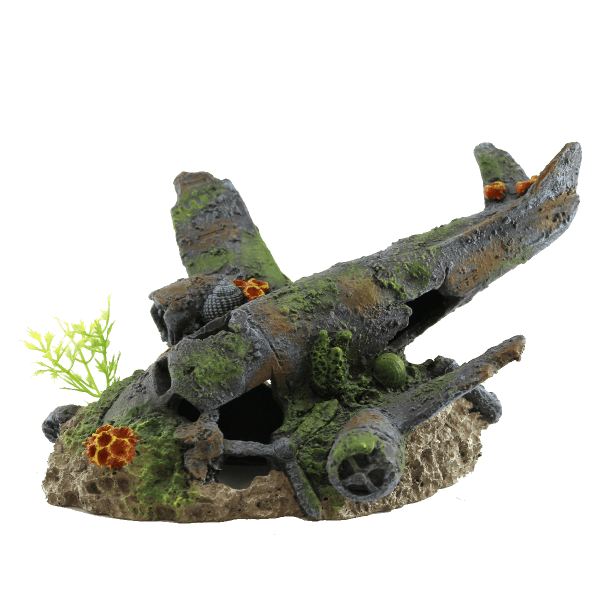 Fish Gear Sunken Plane Aquarium Ornament Petland Canada