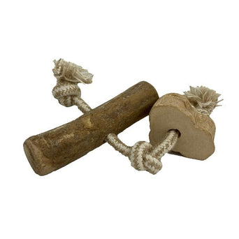 Petland Canada Good Dog Rope & Java Wood Dog Toy; Available in 3 Styles