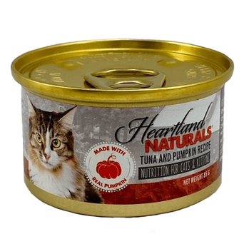 Petland Canada Heartland Naturals Tuna & Pumpkin Recipe Canned Nutrition For Cats & Kittens