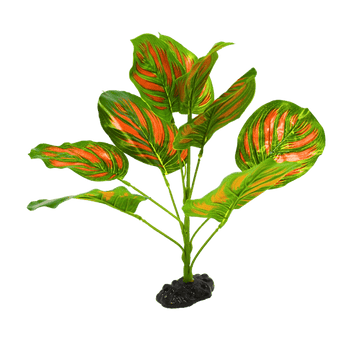 Petland Canada Repti Gear Green & Red Calathea Silk Reptile Plant