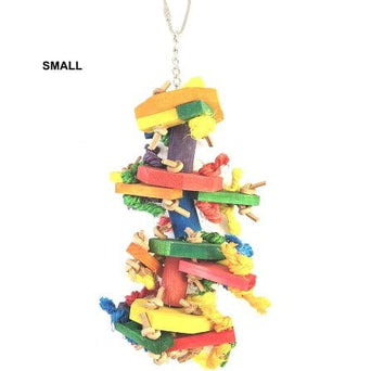 Petland Canada Tweeters Knots n Blocks Bird Toy; Available in 2 sizes