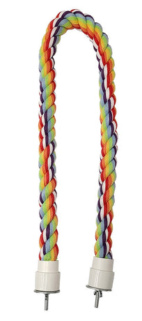 Petland Canada Tweeters Multi-Coloured Cotton Perch For Birds; available in 4 sizes