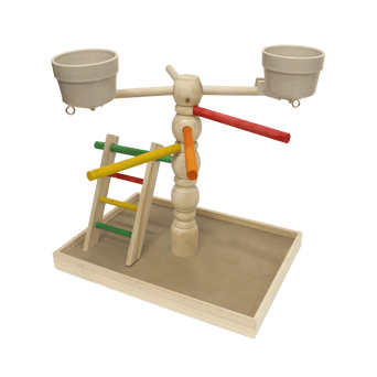 Petland Canada Tweeters Wooden Parrot Gym
