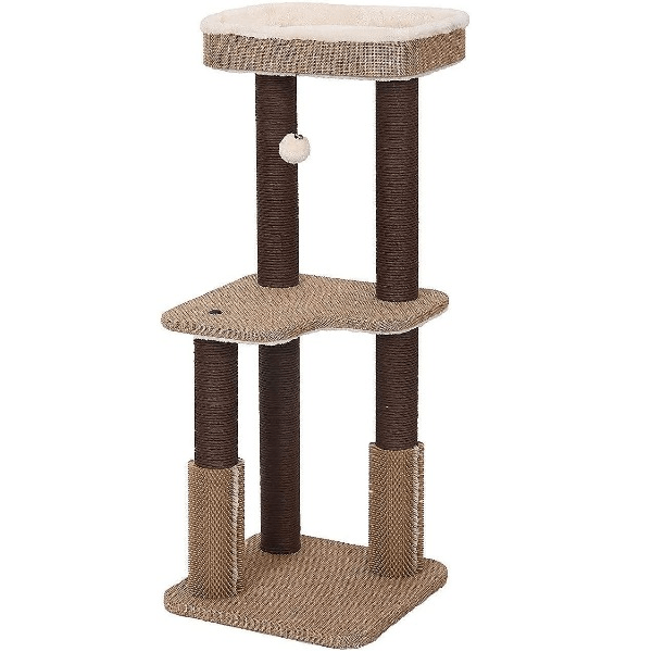 PetPals Balmy Jute & Fleece Cat Tree Petland Canada