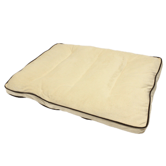 PetPals PetPals Beige Faux Brushed Suede Pet Bed