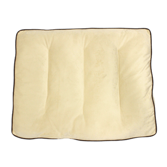 PetPals PetPals Beige Faux Brushed Suede Pet Bed
