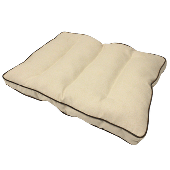 PetPals PetPals Beige Smooth Faux Suede Pet Bed