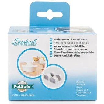 PetSafe Drinkwell Ceramic Fountains Replacement Charcoal Filters (4-Pack)