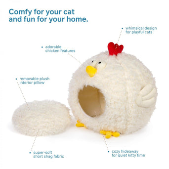 Prevue Pet Products Prevue Pet Comfy Chicken Hideaway Pet Bed